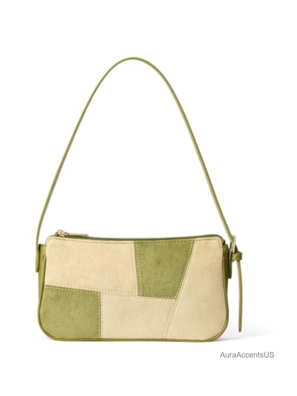 BOSTANTEN Suede Patchwork Shoulder Bag Small Y2K Purse
